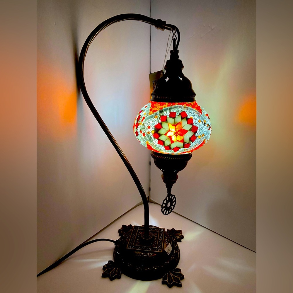 Handmade Turkish table lamp desk
